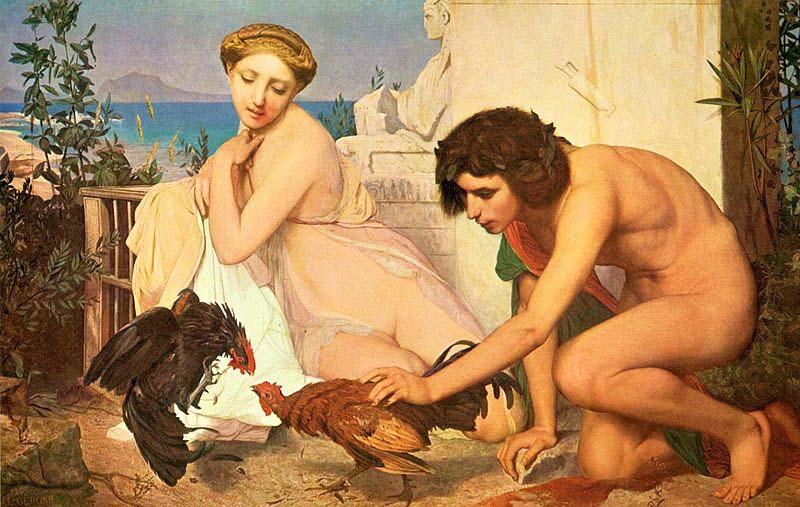 Jean-Leon Gerome The Cockfight France oil painting art